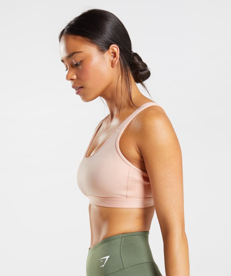 Women's Gymshark Fraction Sports Bra Pink | CA 1A06N8